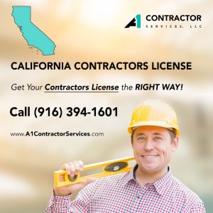 California Contractor License - A1 Contractor Services, LLC - (916) 394-1601